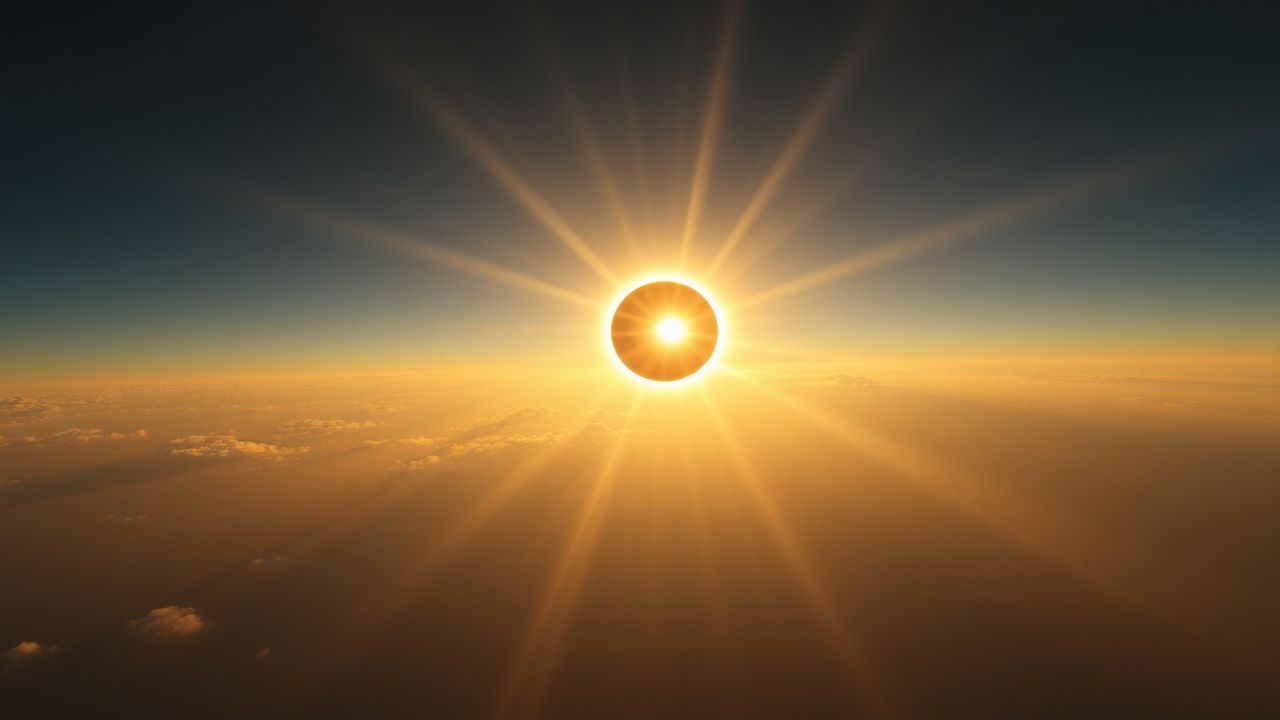 Radiant Total Solar Eclipse