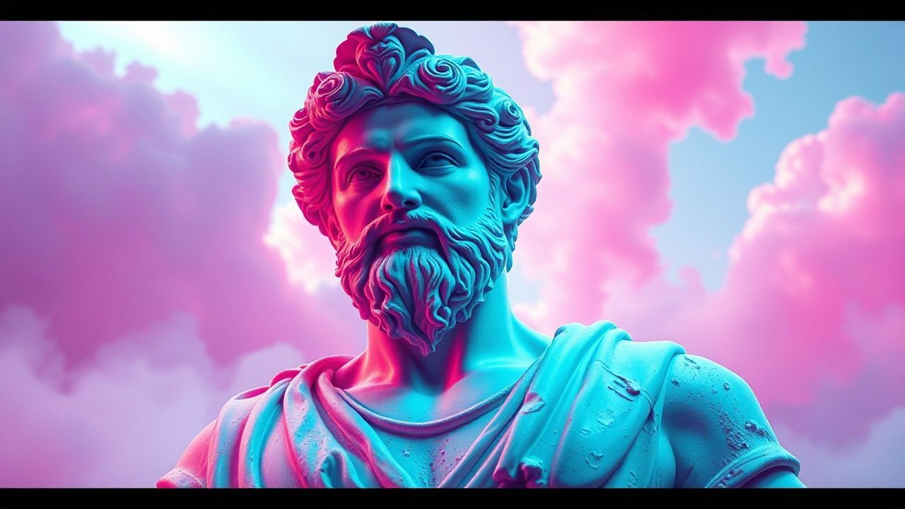 Retro Greek Statue Glitch