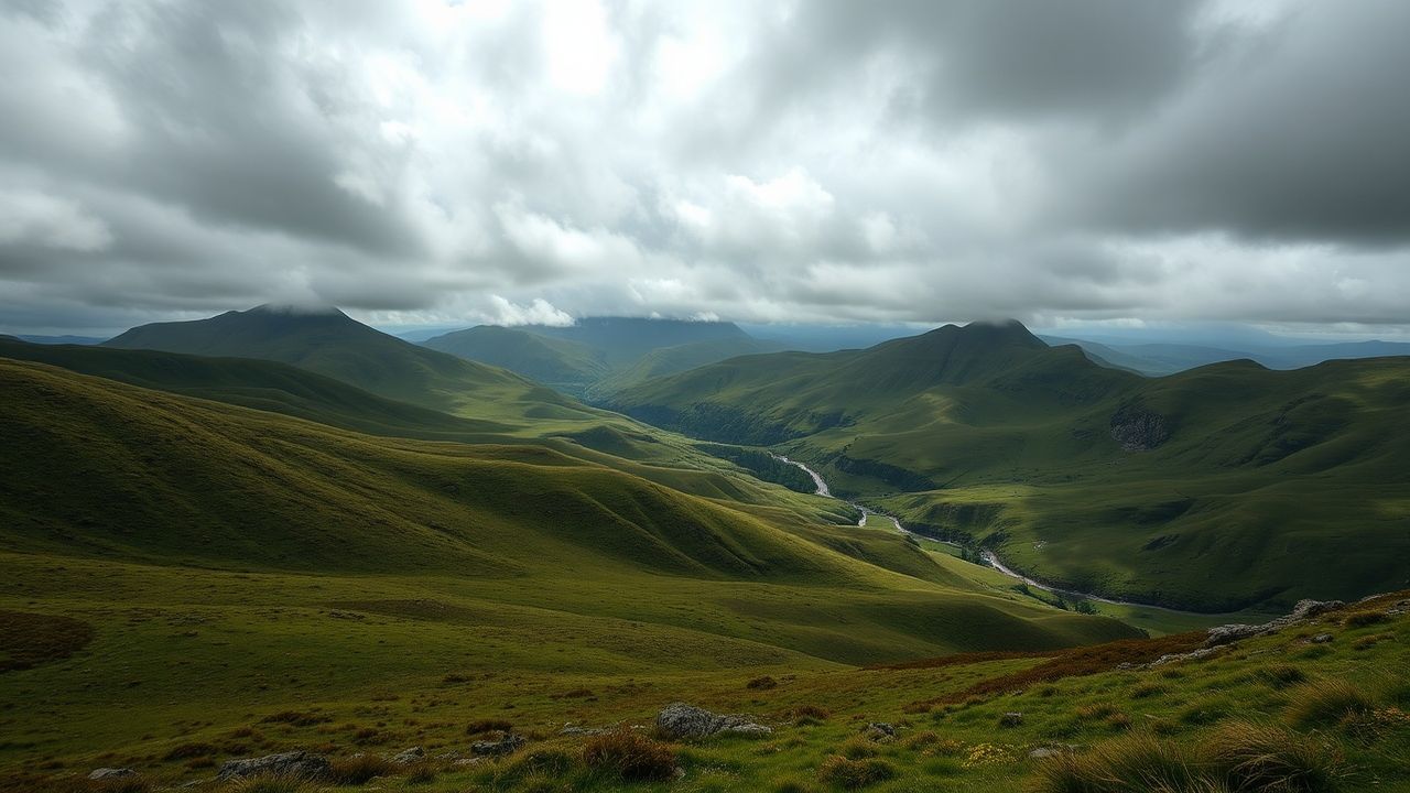 Stunning Scottish Highlands Rolling Drama