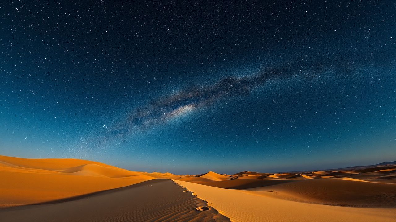 Lush Desert Milky Way by Night