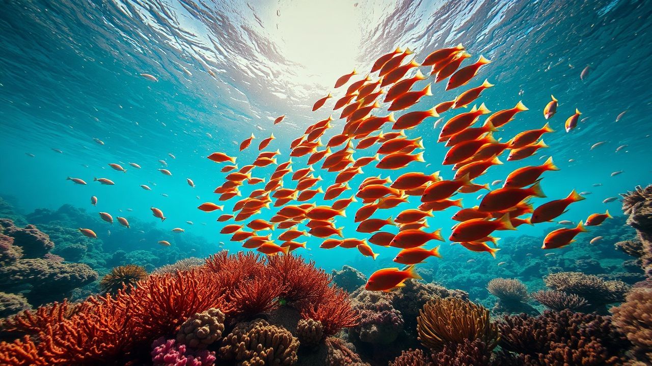 Deep Coral Reef Vibrant