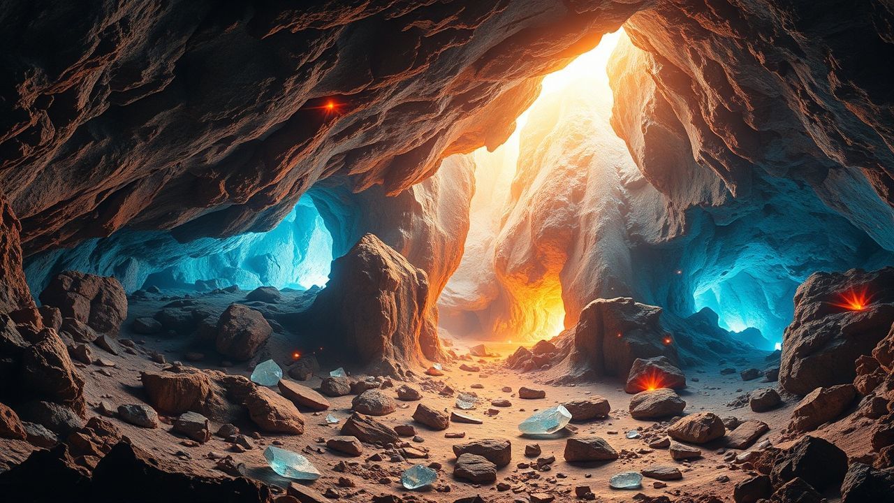 Wondrous Cave Gems Formations Crystal