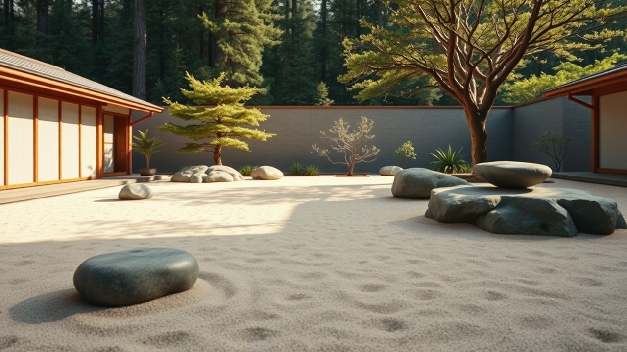Ancient Japan Zen Garden Serenity