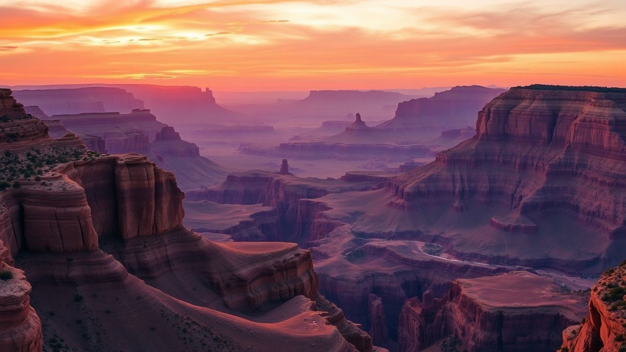 Wild Grand Canyon Red at Sunrise