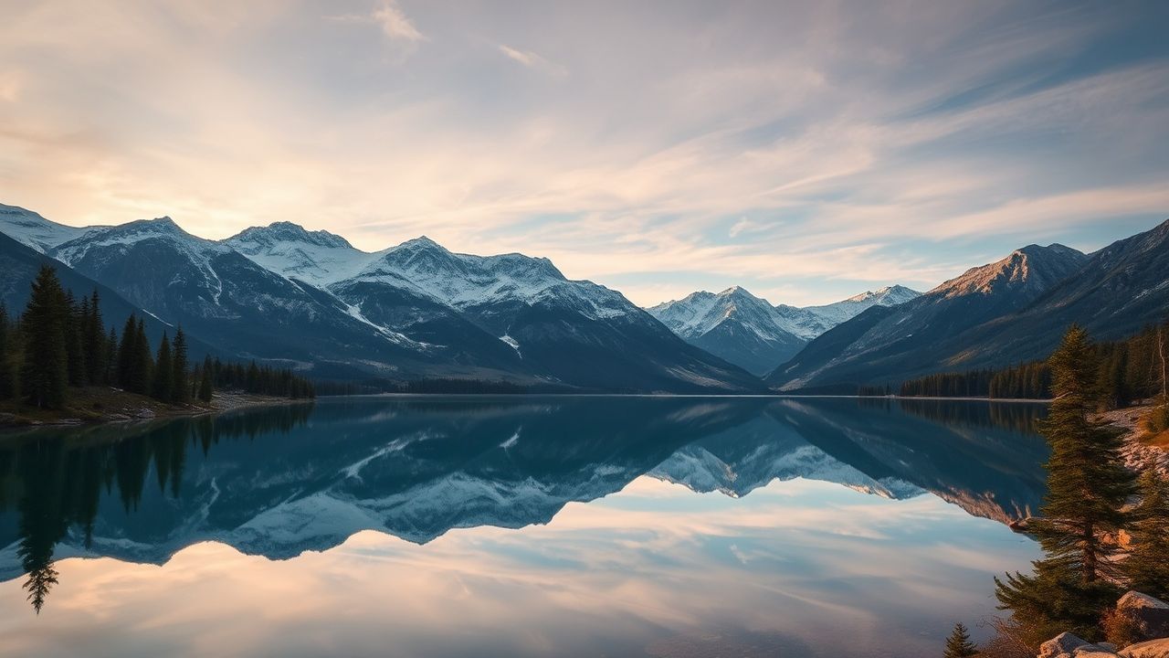 Breathtaking Mountain Lake Mirror Reflections