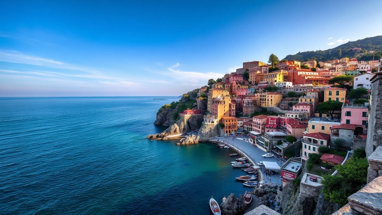 Azure Amalfi Coast Coast Colorful Drama