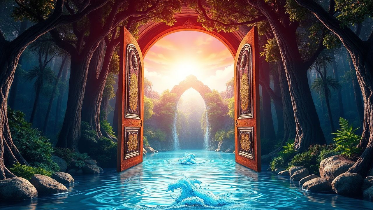 Floating Door Ocean Opening