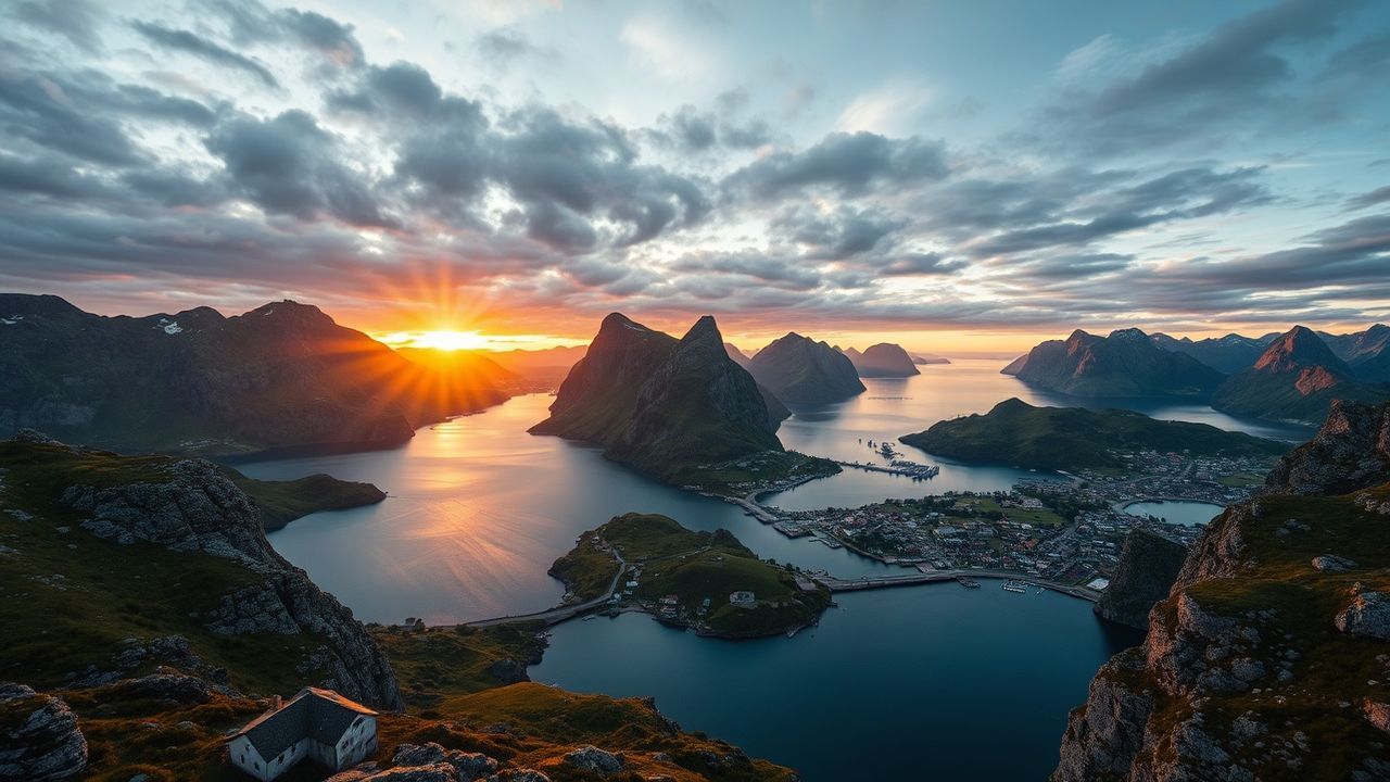 Rugged Norway Lofoten Islands Drama