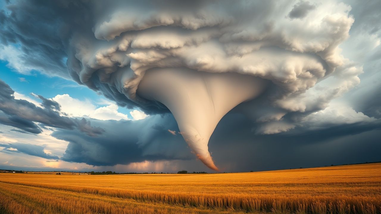 Glorious Tornado Supercell Structure Drama