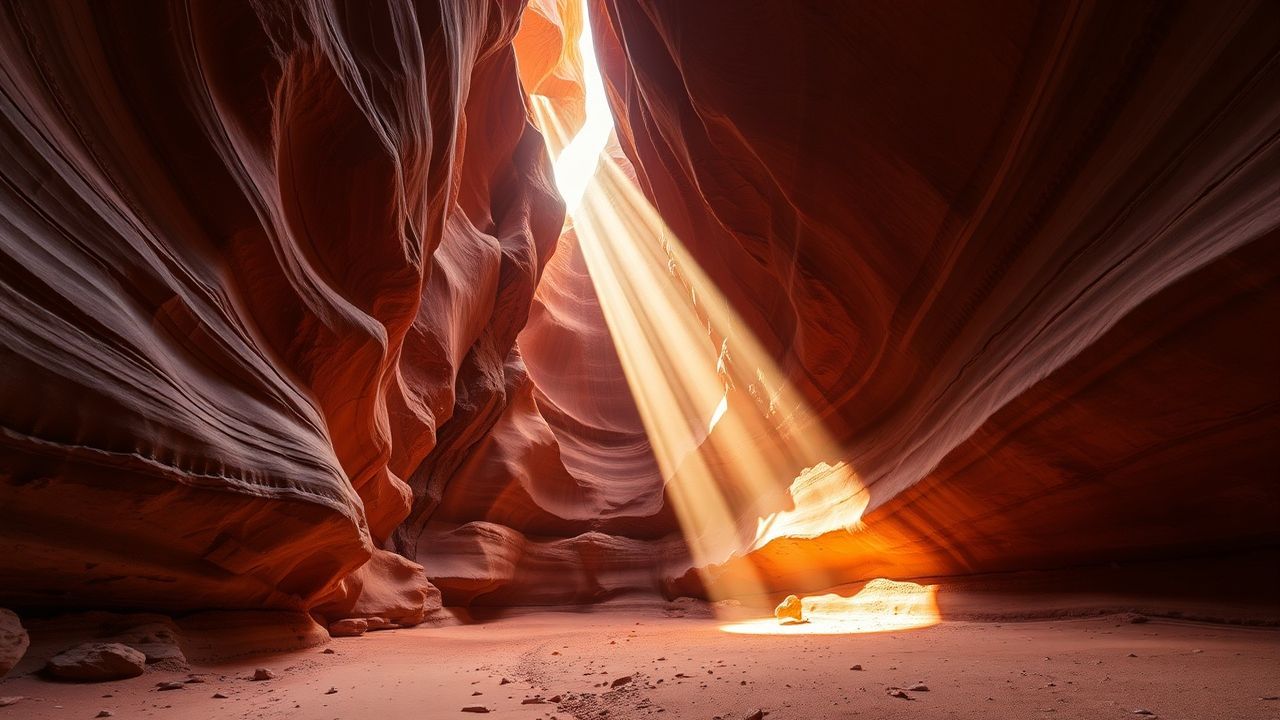 Glorious Slot Canyon Narrow Glow