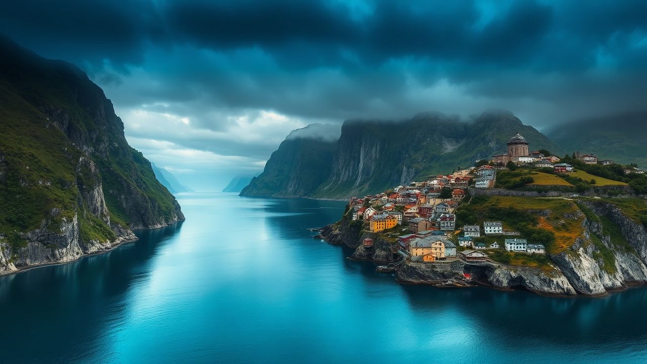 Majestic Norway Fjord Cliffs Drama