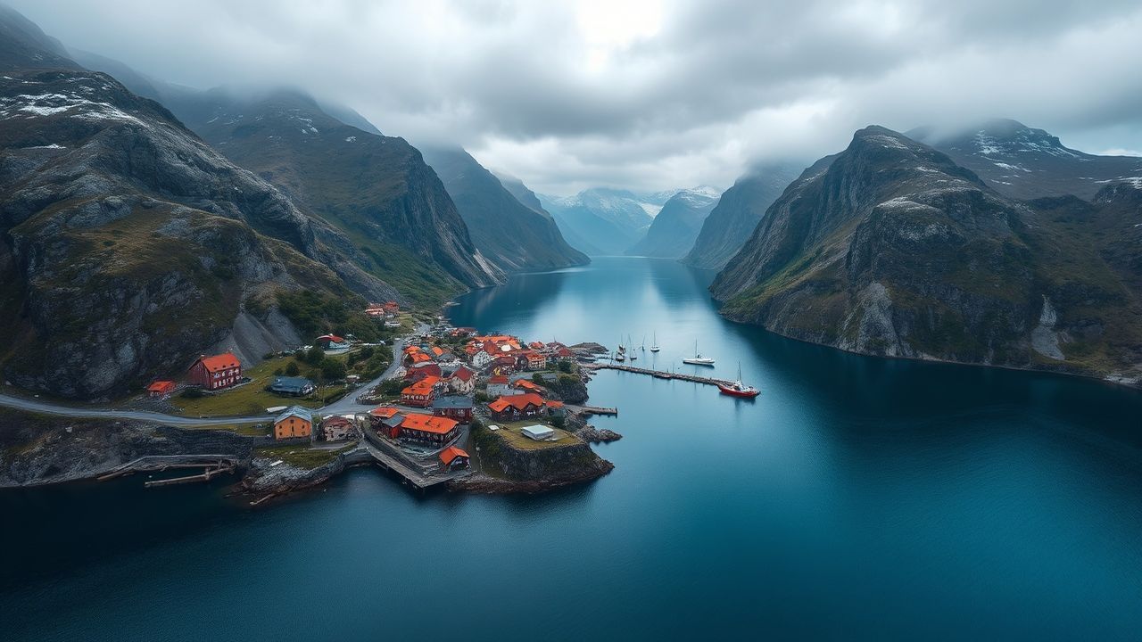 Majestic Norway Fjord Cliffs Drama
