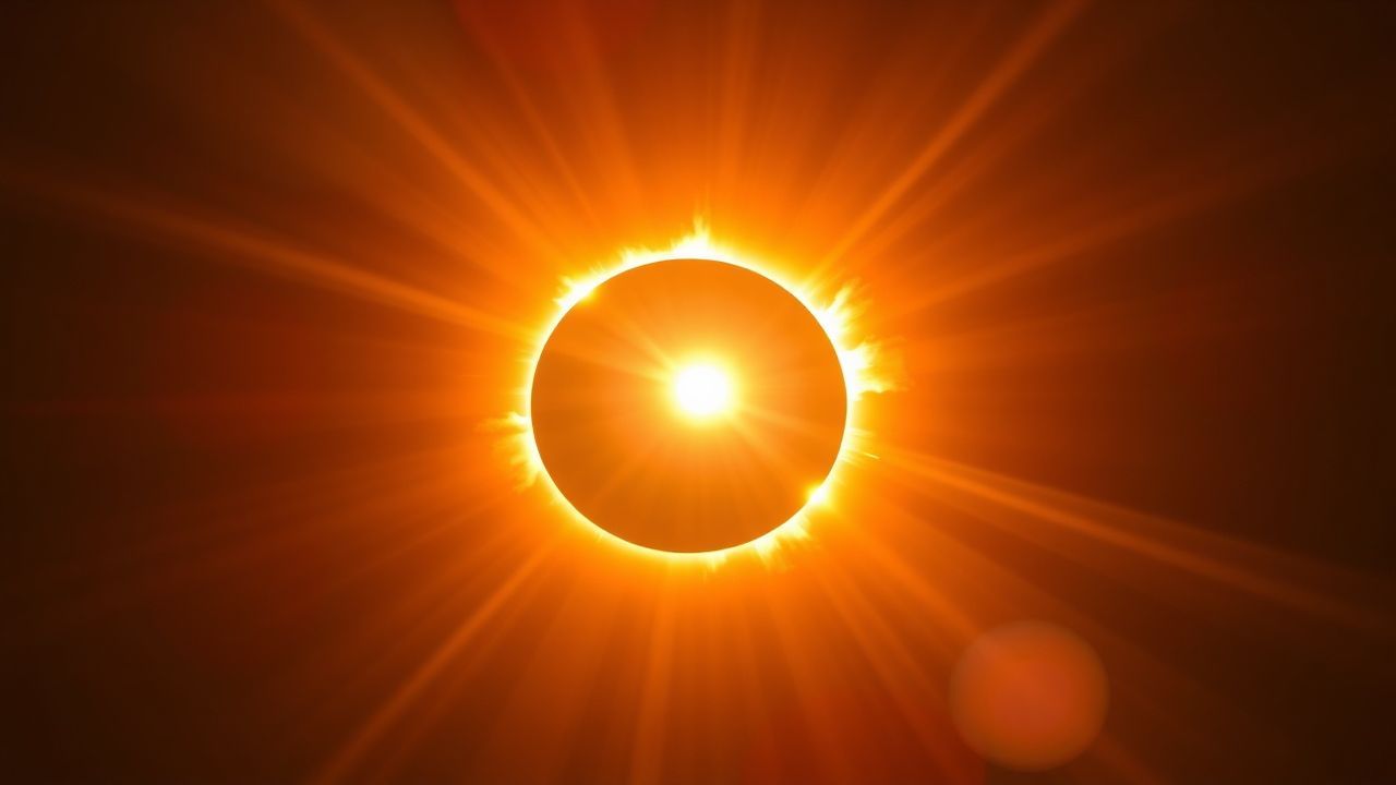 Golden Total Solar Eclipse