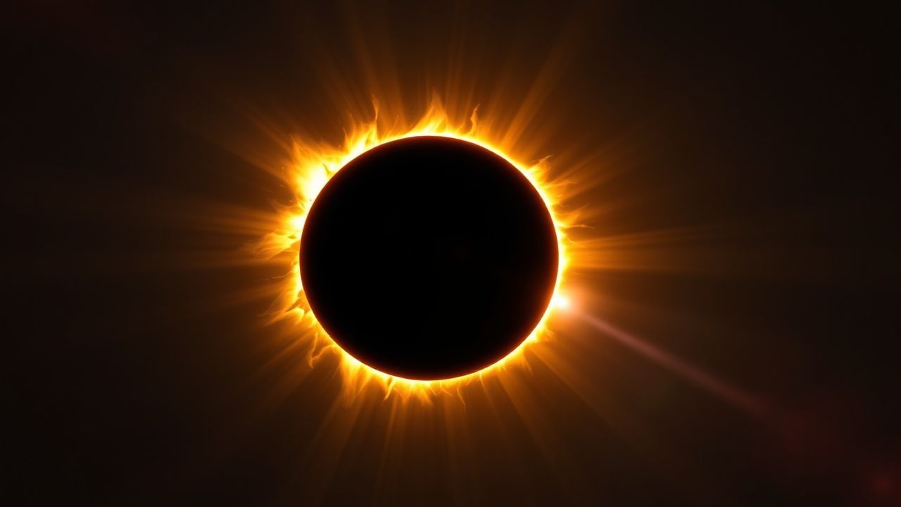Golden Total Solar Eclipse