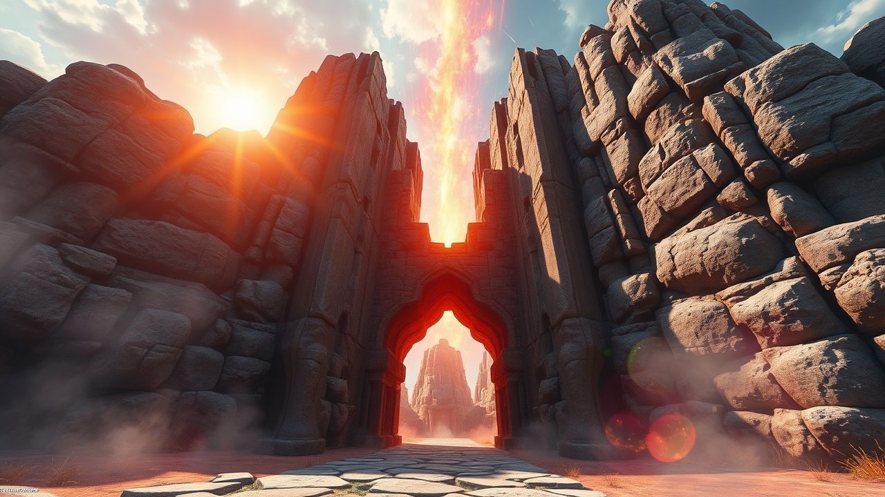 Ethereal Portal Stone Arch