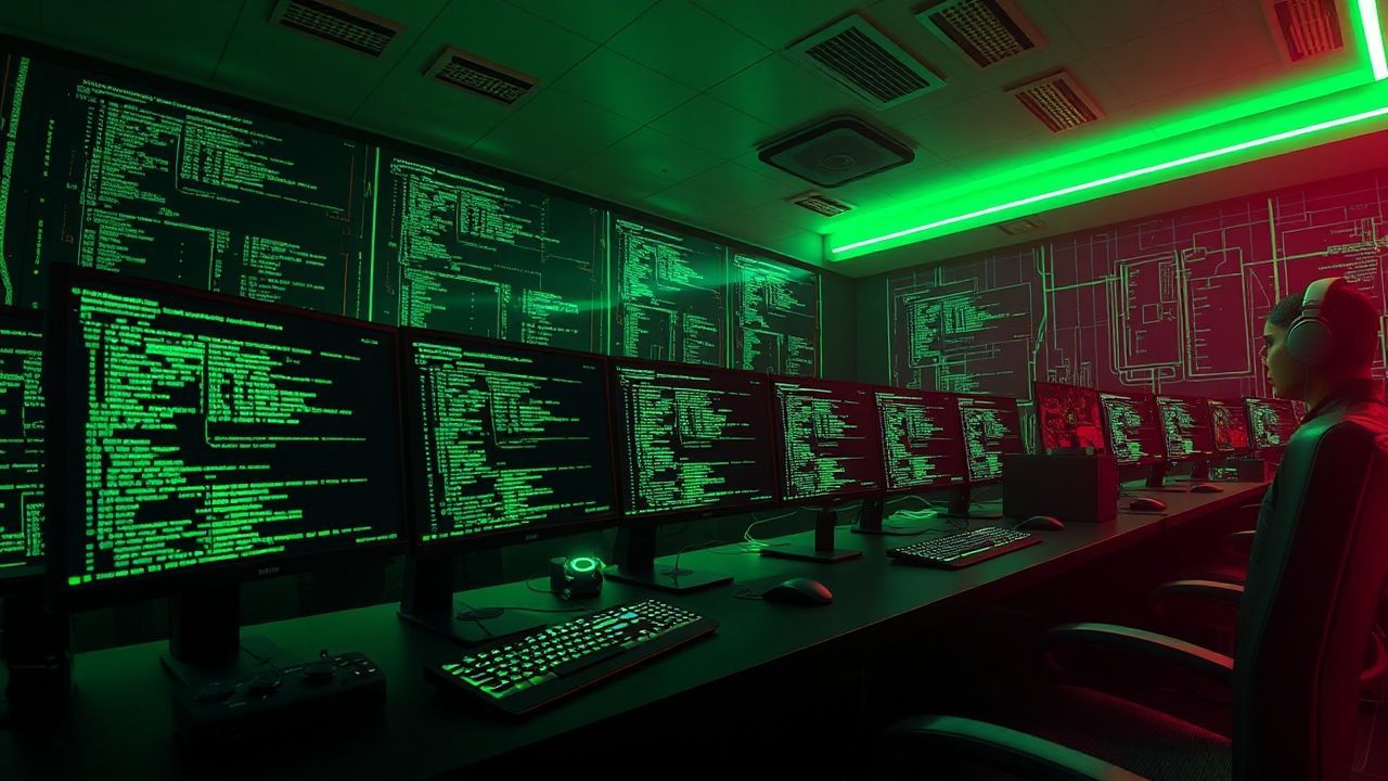 Synthetic Hacker Den Screens