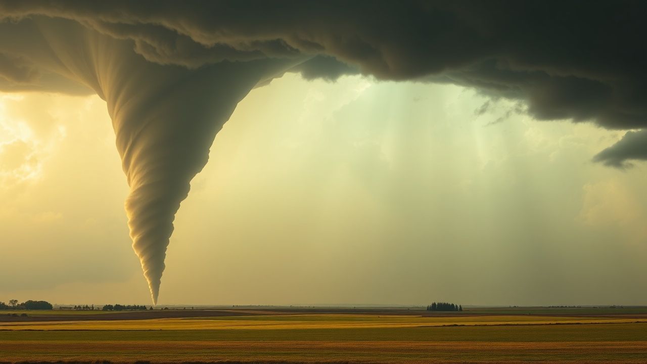 Tranquil Tornado Supercell Structure Drama