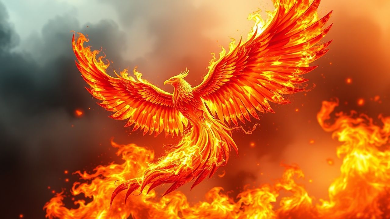 Enchanted Phoenix Rising Ashes Magic