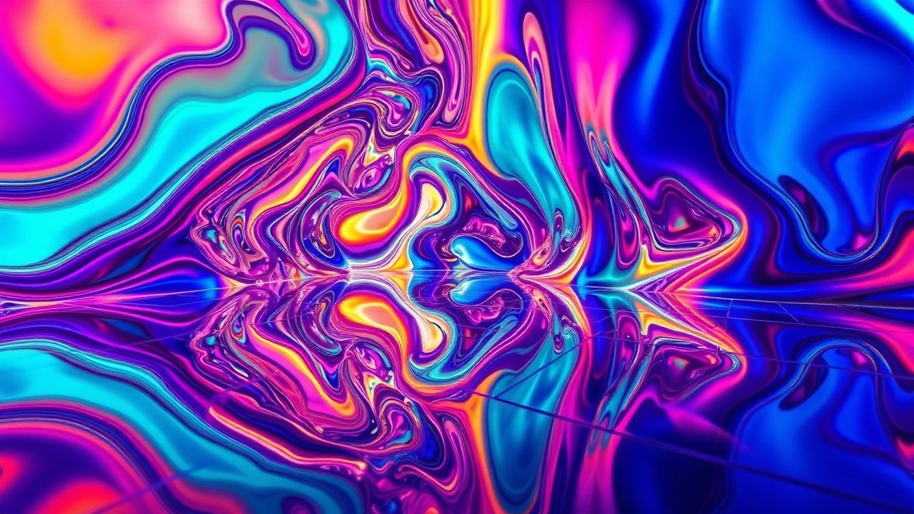 Flowing Liquid Chrome Morphing