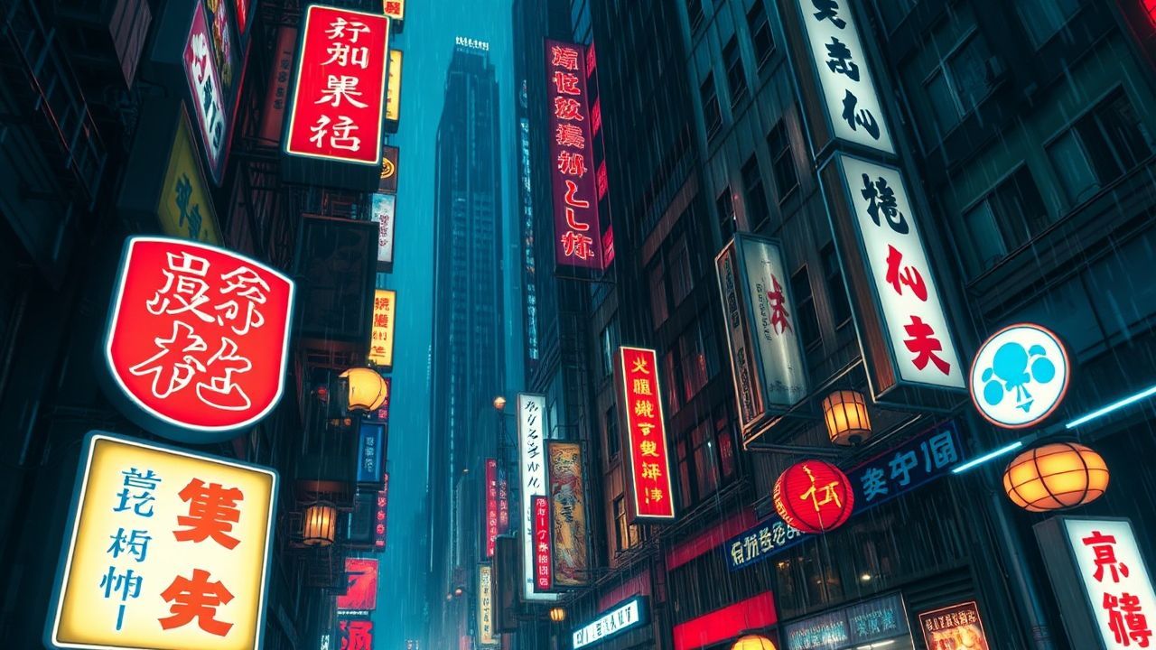 Vivid Hong Kong Alley Neon Dreams