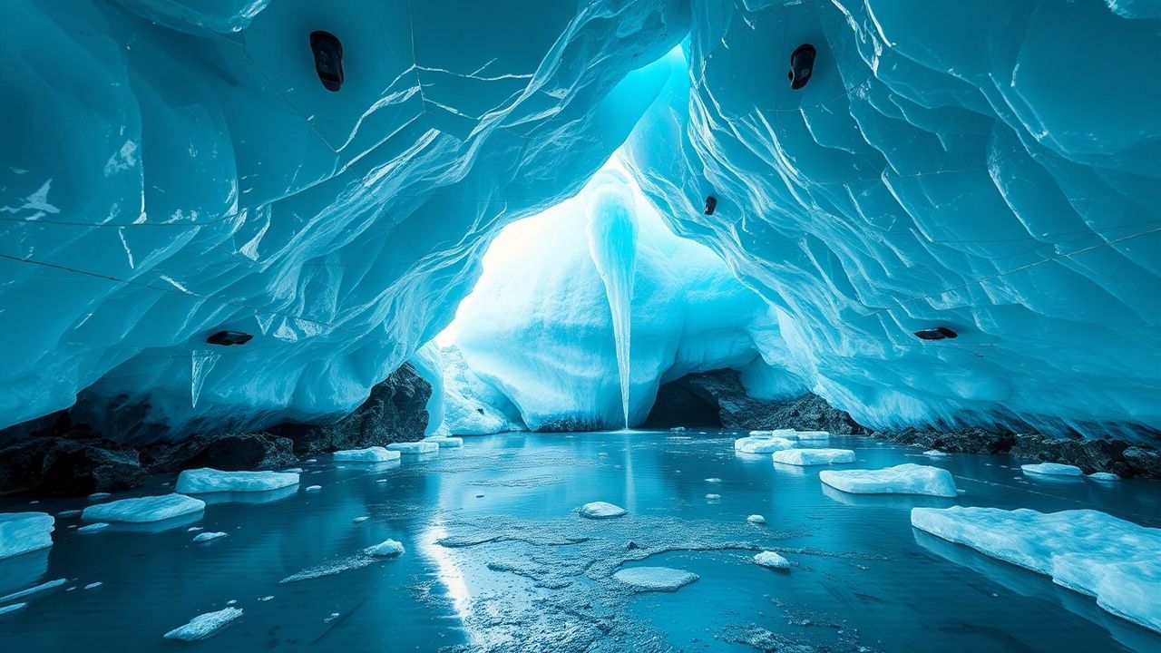 Majestic Ice Cave Interior Crystal