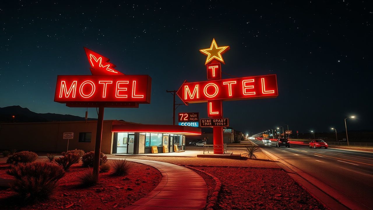 Neon Motel Sign Vacancy Neon Dreams