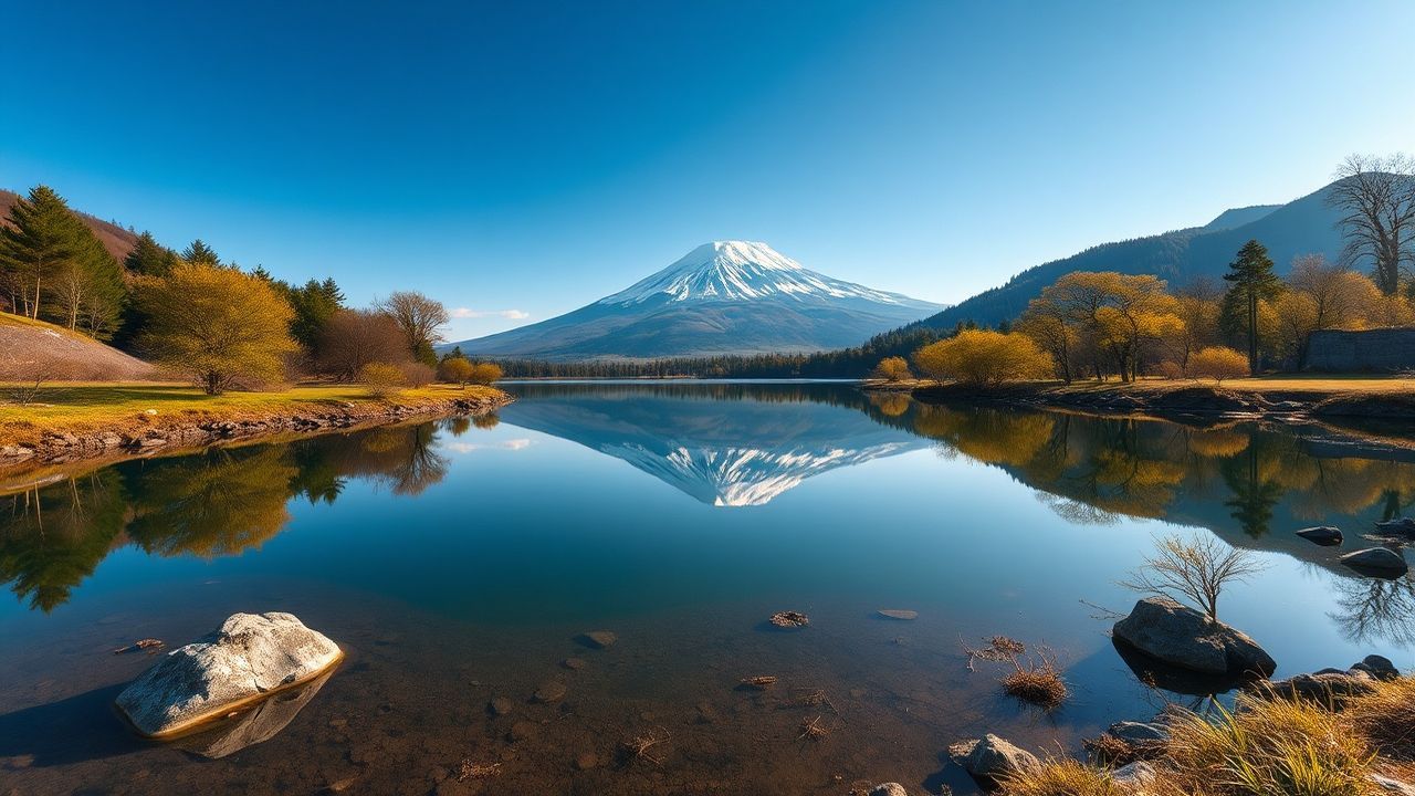 Zen Mt. Fuji Mount Lakes Reflections