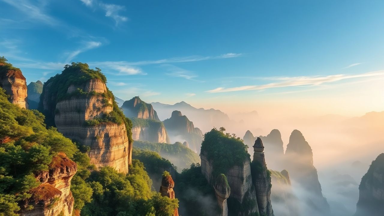 Ethereal China Zhangjiajie Avatar in the Mist