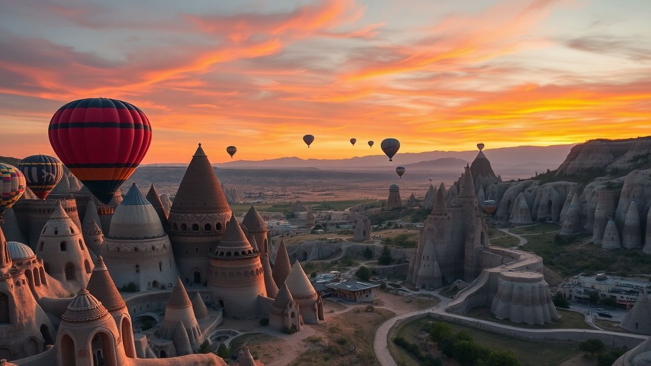 Ethereal Cappadocia Turkey Fairy at Sunrise