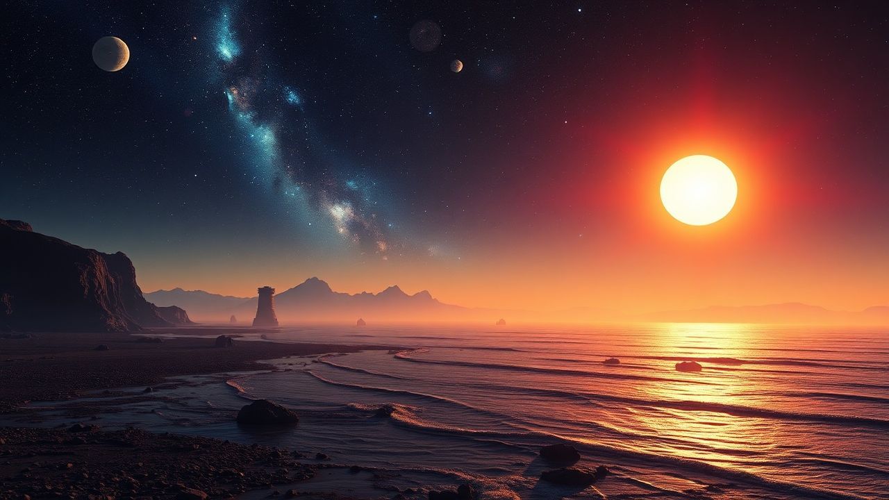 Radiant Binary Star System