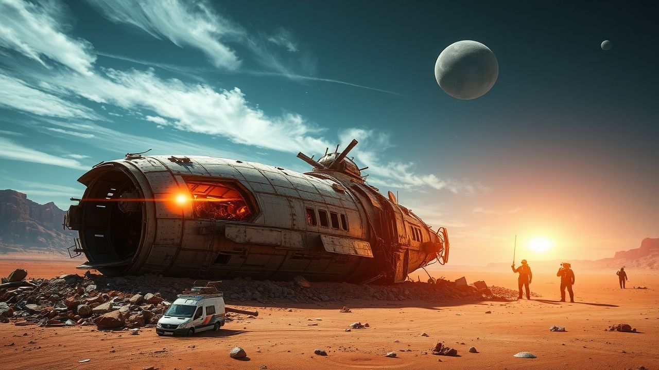 Quantum Crashed Alien Ship Ruins