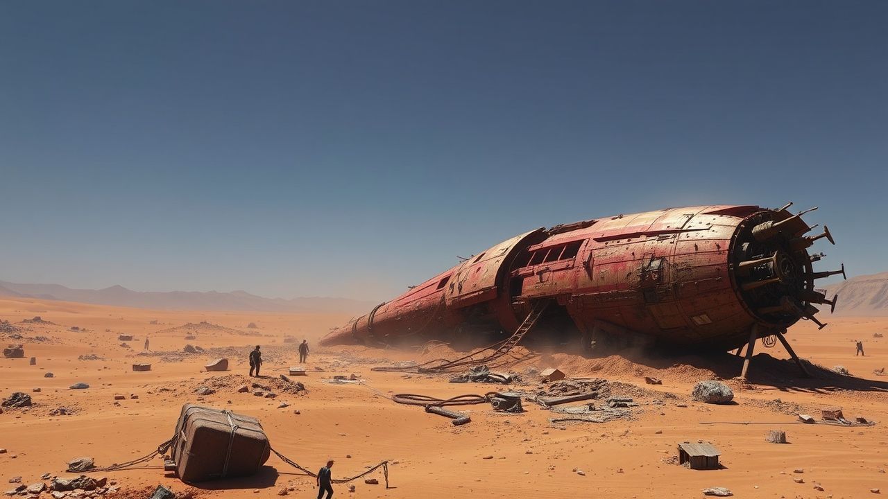 Colossal Crashed Alien Ship Ruins