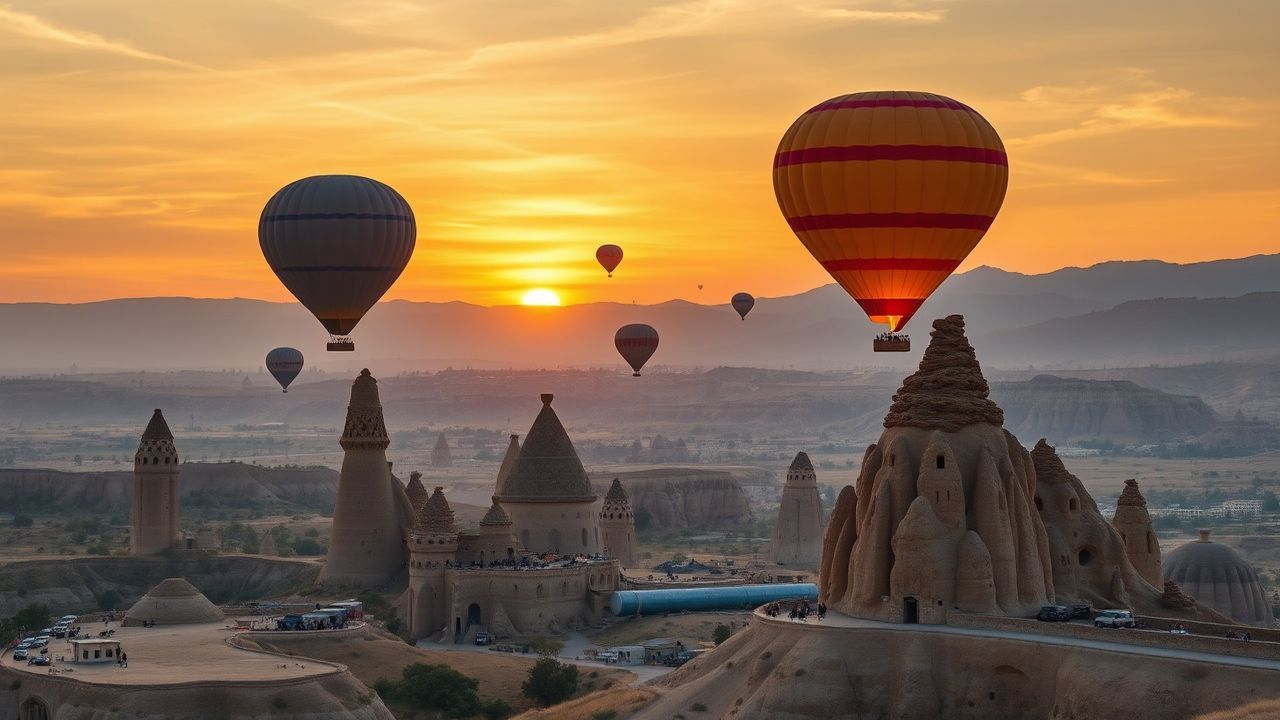 Dramatic Cappadocia Turkey Fairy at Sunrise
