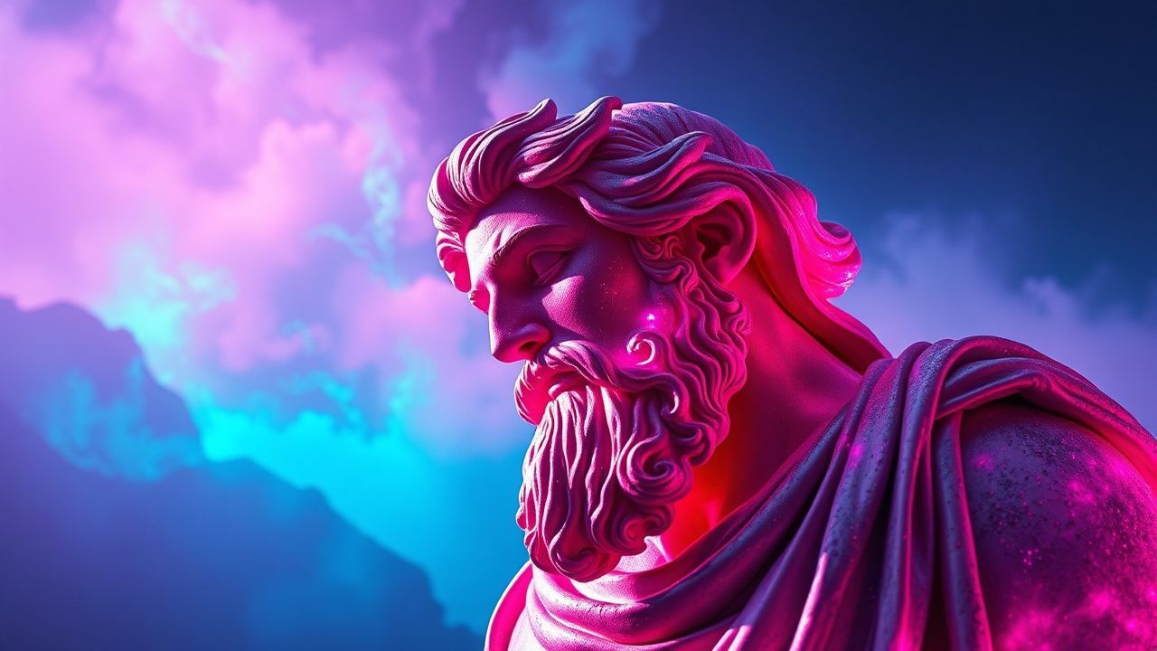 Retro Greek Statue Glitch