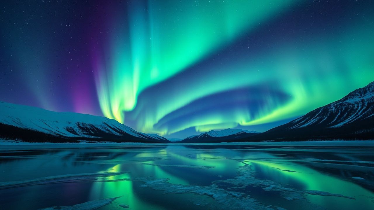 Lush Aurora Borealis Green Frozen