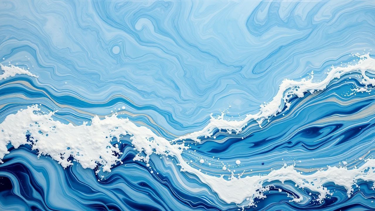 Kaleidoscopic Resin Art Ocean