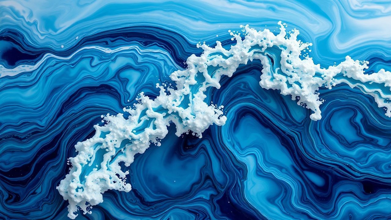 Dynamic Resin Art Ocean