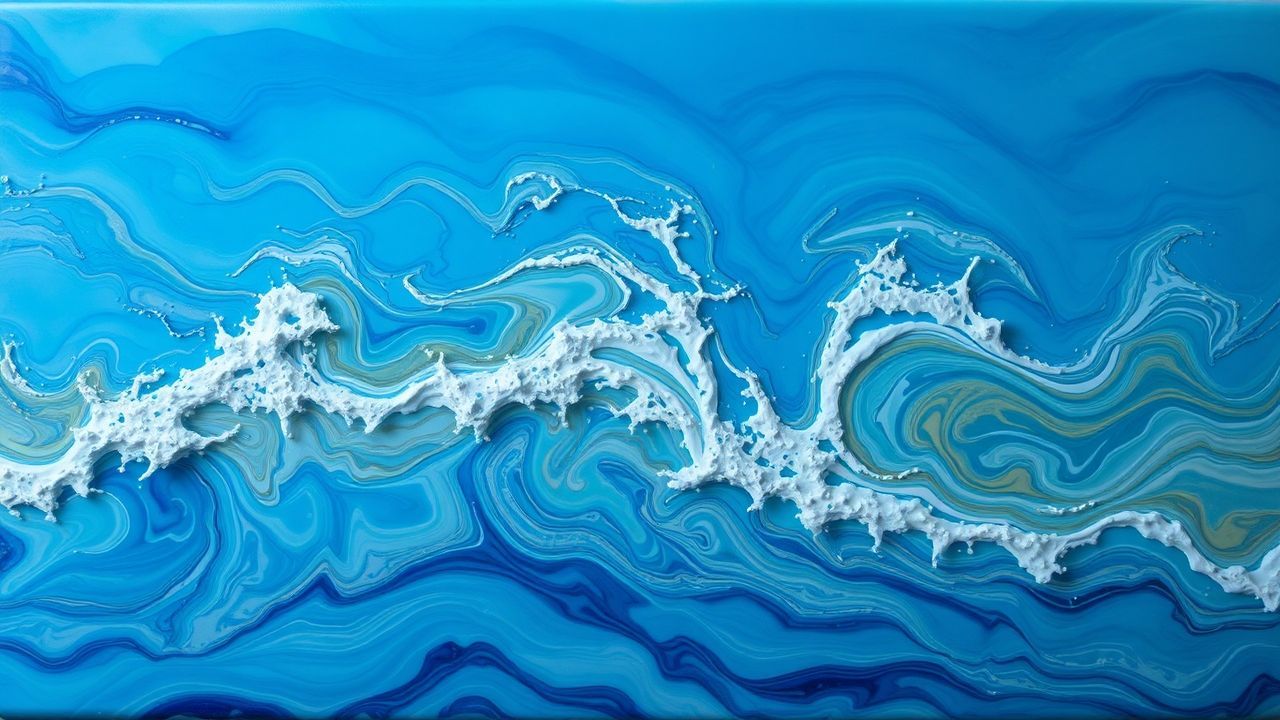 Fluid Resin Art Ocean