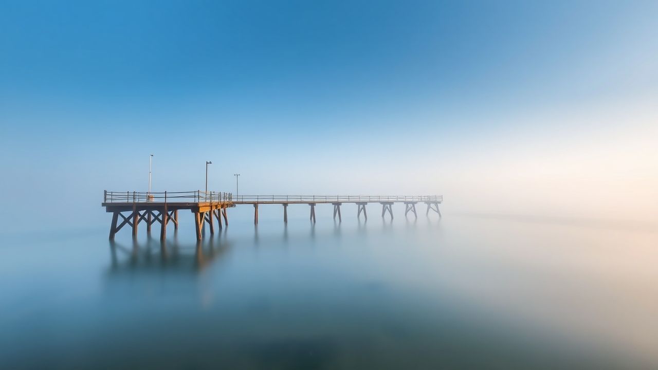 Refined Foggy Pier Disappearing