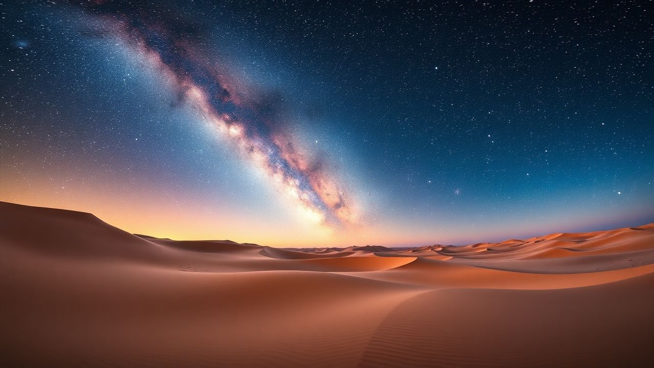 Glorious Desert Milky Way by Night