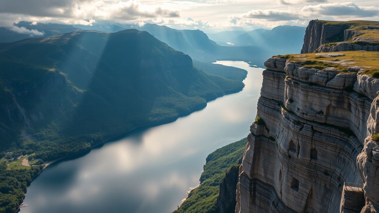 Pristine Norway Trolltunga Cliff Drama