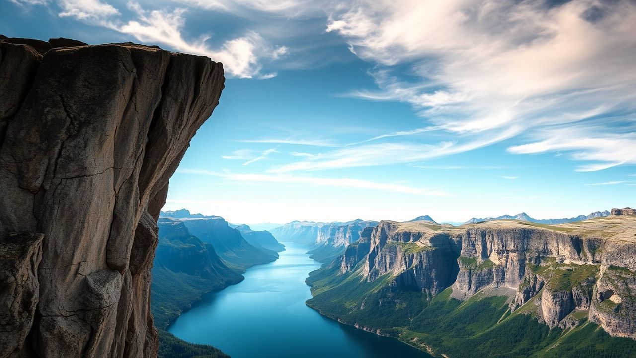 Rugged Norway Trolltunga Cliff Drama