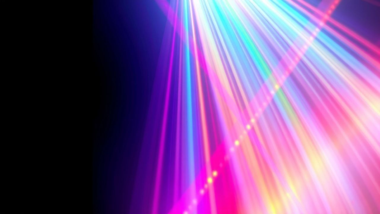 Dynamic Prismatic Light Rainbow Crystal