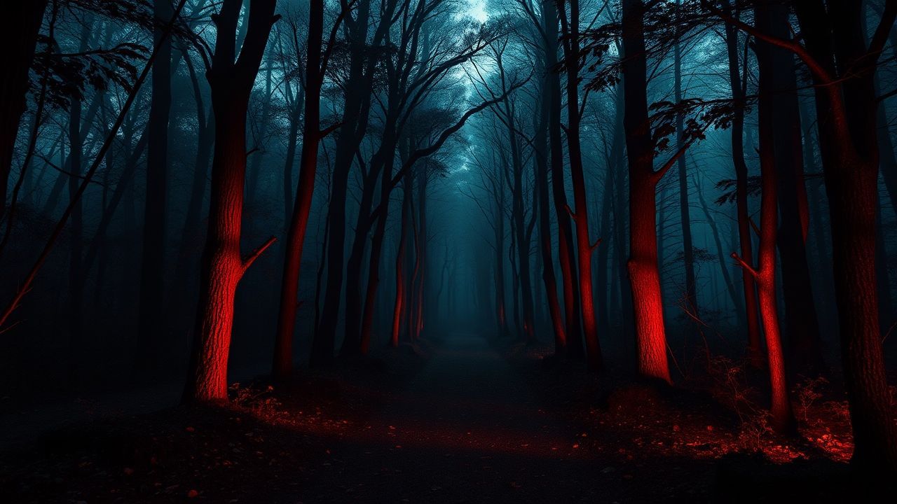 Sinister Dark Forest Path Glow