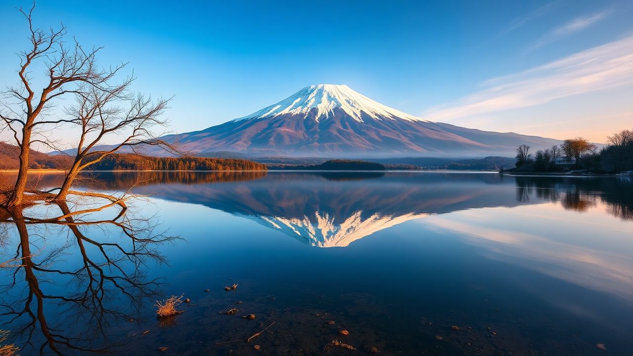 Serene Mt. Fuji Mount Lakes Reflections