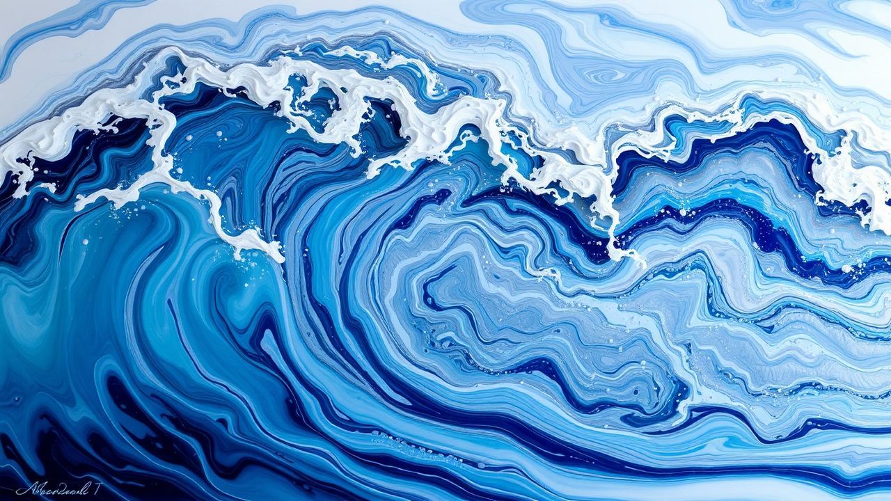Chromatic Resin Art Ocean