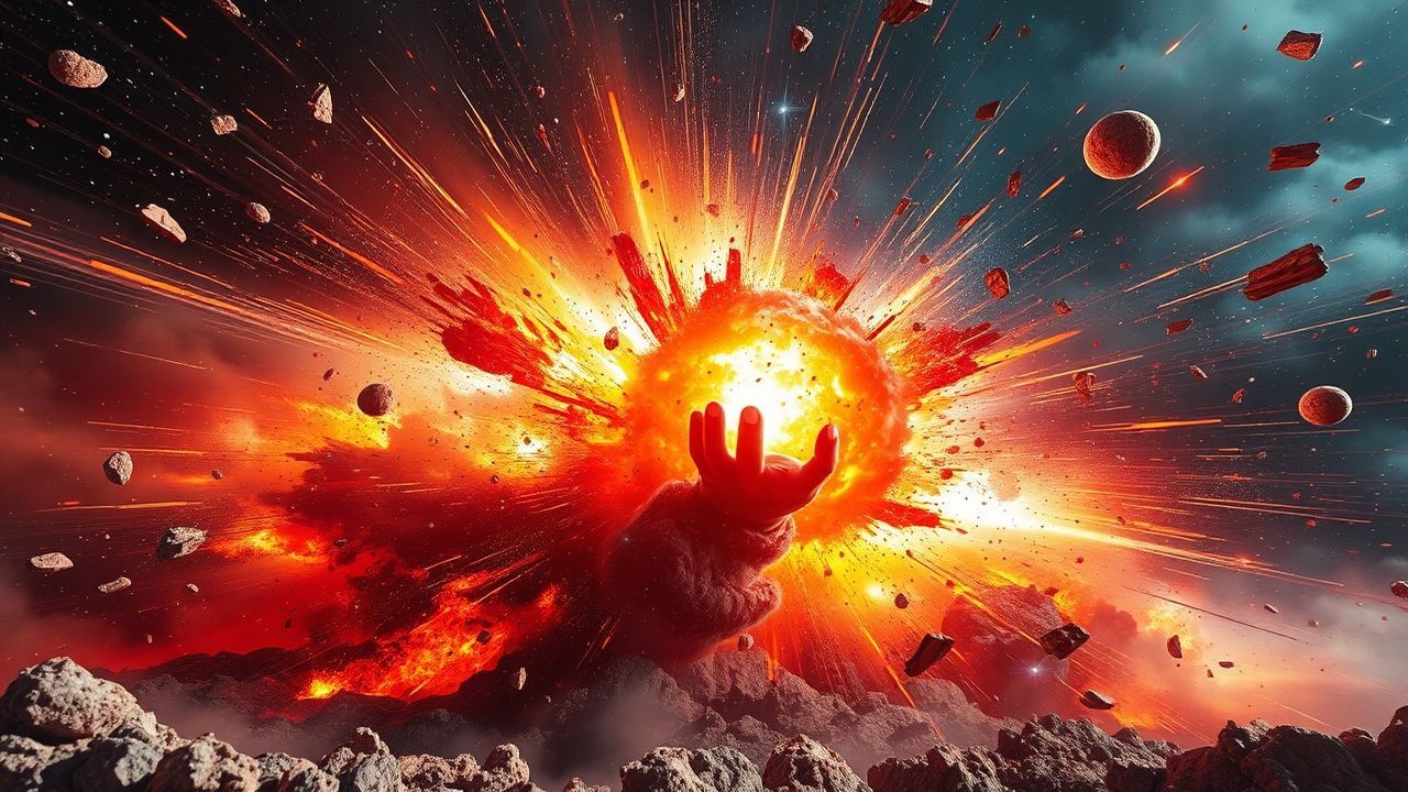 Nebulous Supernova Explosion Shockwave