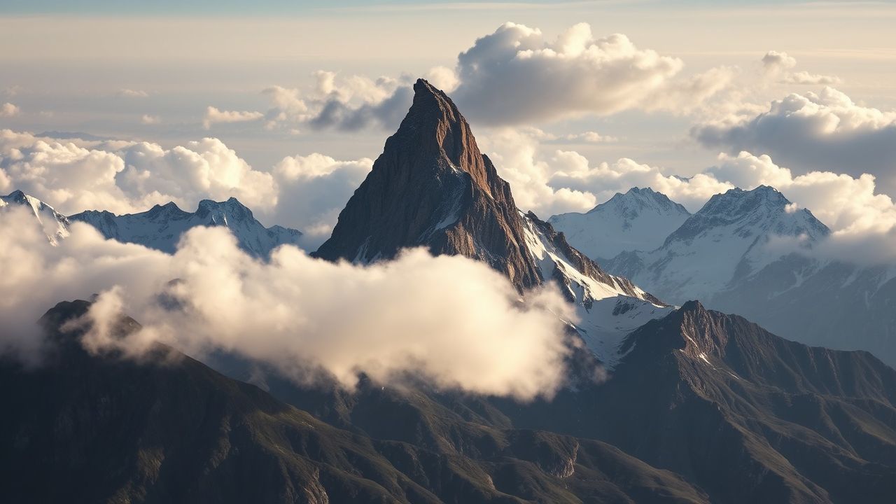 Radiant Matterhorn Pyramid Peak Drama