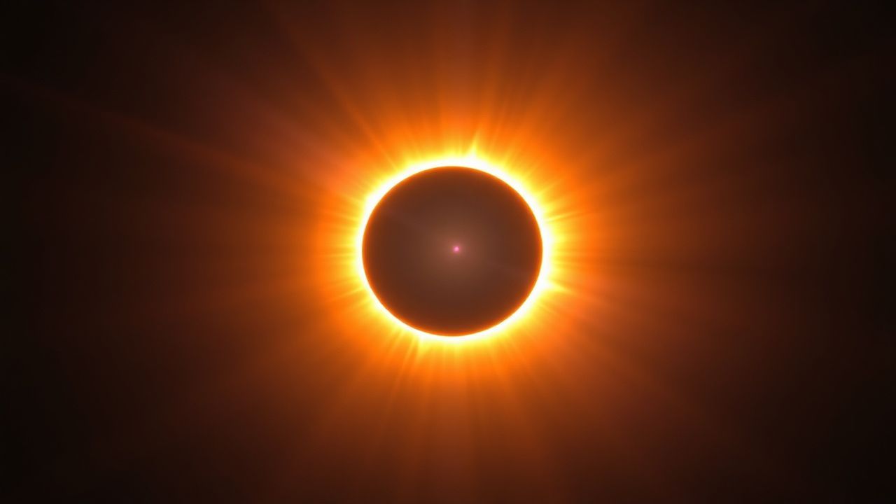 Dramatic Total Solar Eclipse