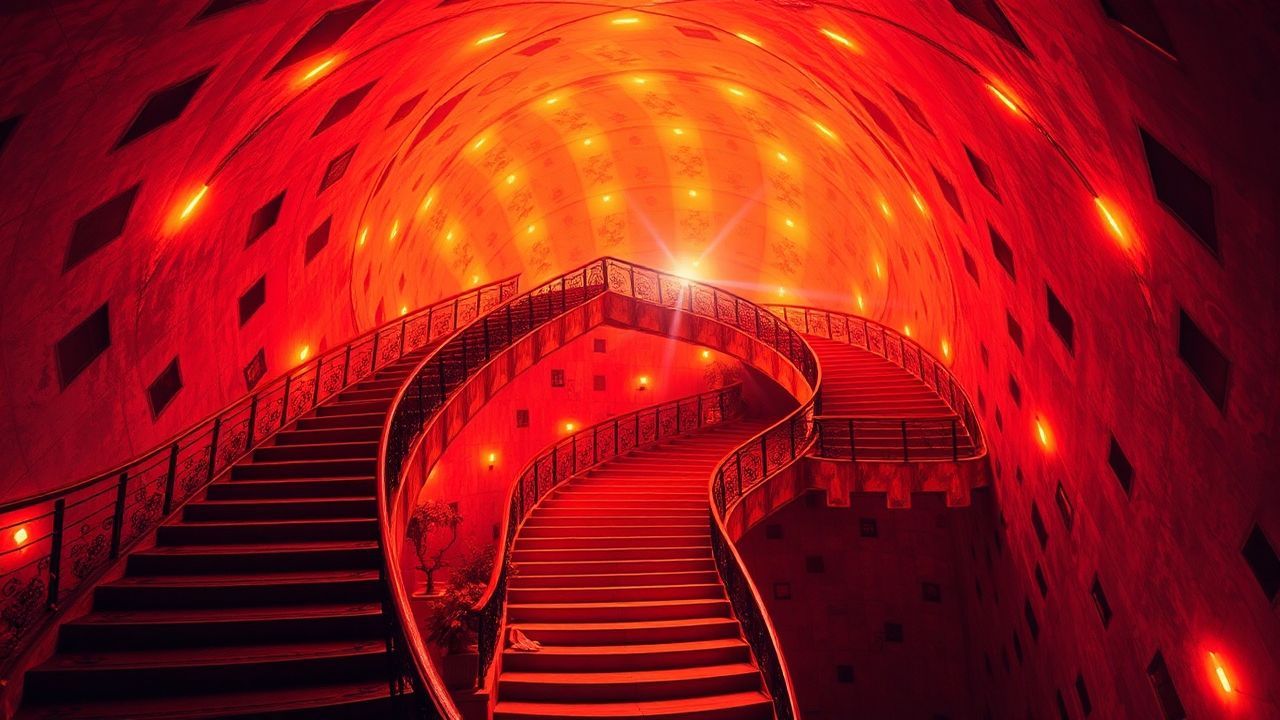 Surreal Infinite Stairs Impossible